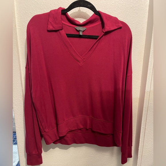 Danskin comfy soft collared active top - Picture 2 of 4